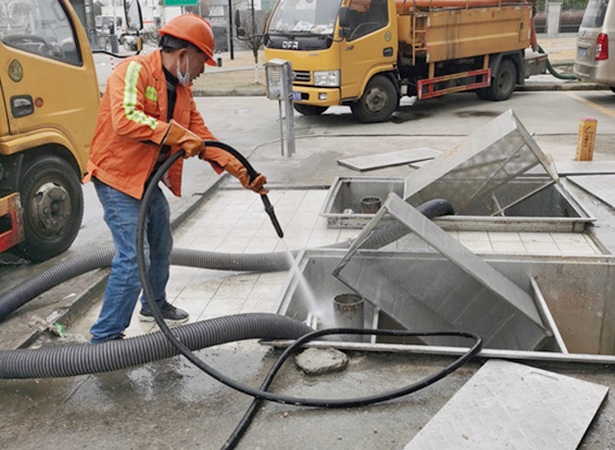 五桂山街道隔油池清理